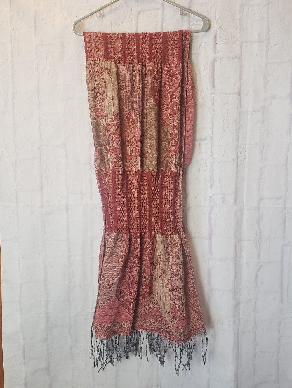 INDIA Fringed Stretchy SCARF WRAP